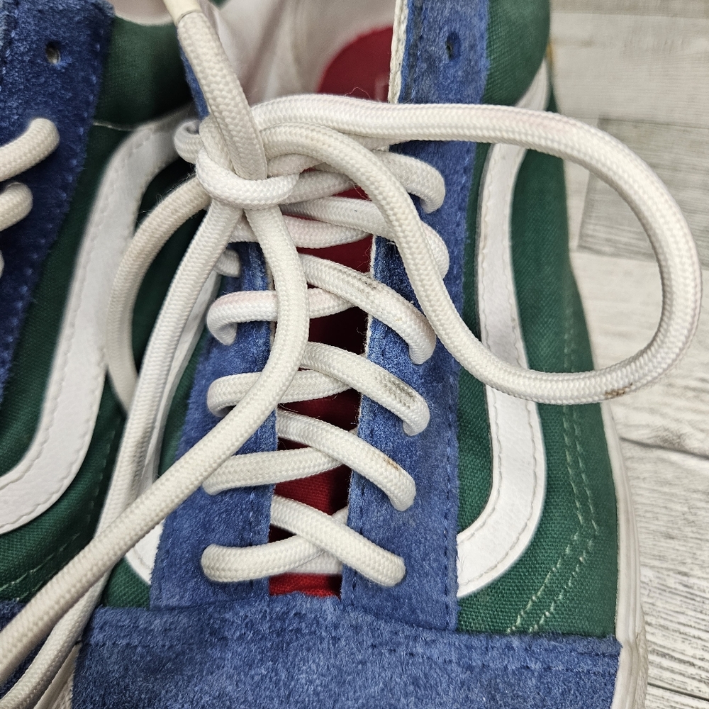 Vans Old Skool Yacht Club 9.0M/10.5W Blue/Green/Red Men's 9 Women's 10.5 - Picture 8 of 17